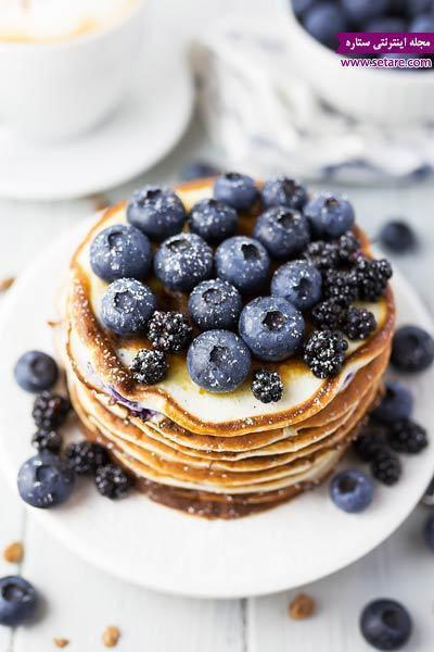 طرز تهیه پنکیک صبحانه طرز تهیه پنکیک صبحانه